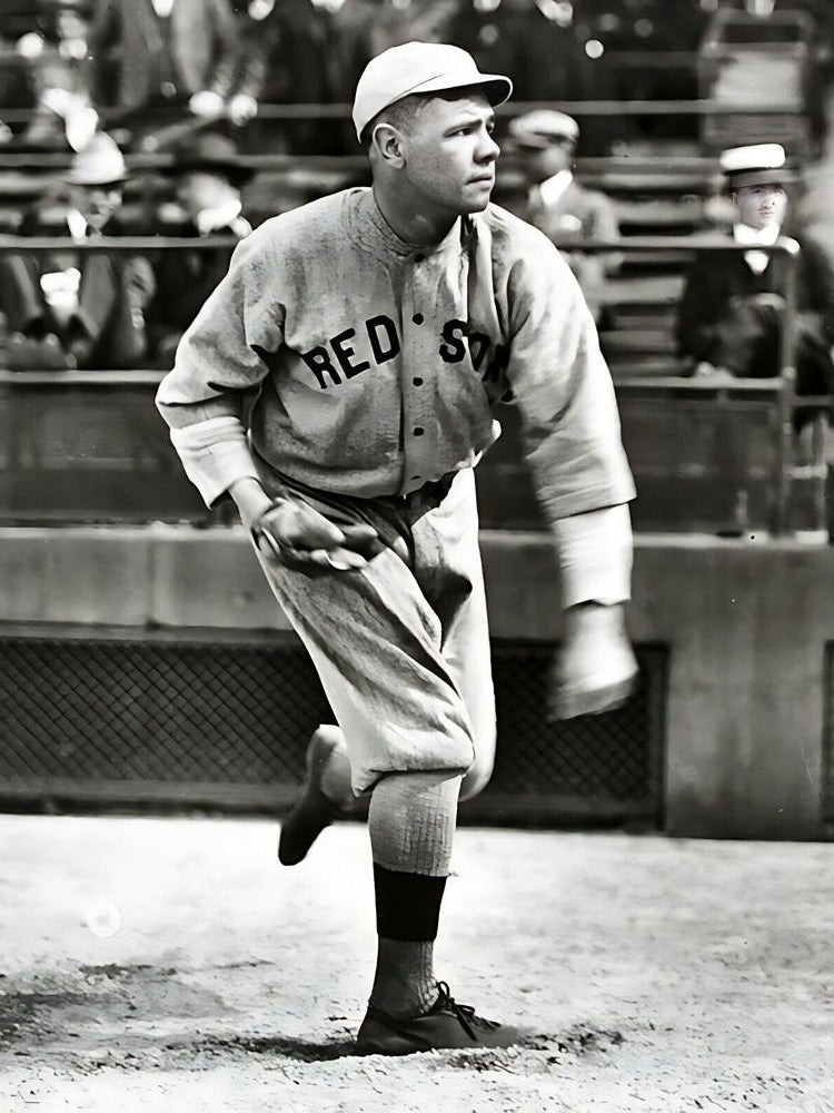 Babe Ruth Boston Red Sox Black & White Photograph Art Print Photo Collectibles:Photographic Images:Photographs Style Your Walls